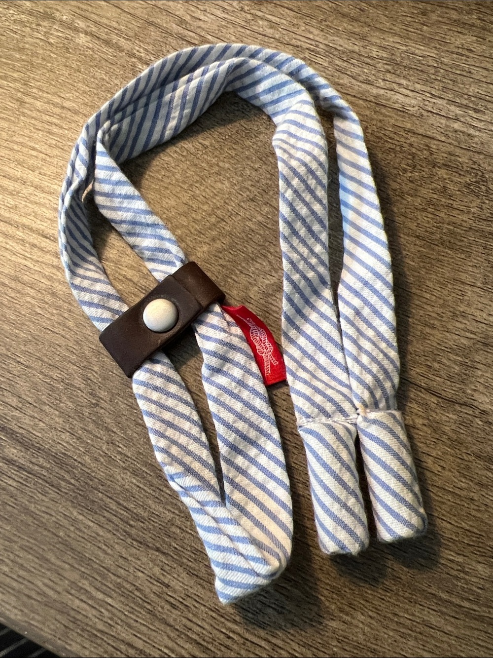 Knot Blue & White Striped Men's Fabric Shade Strap